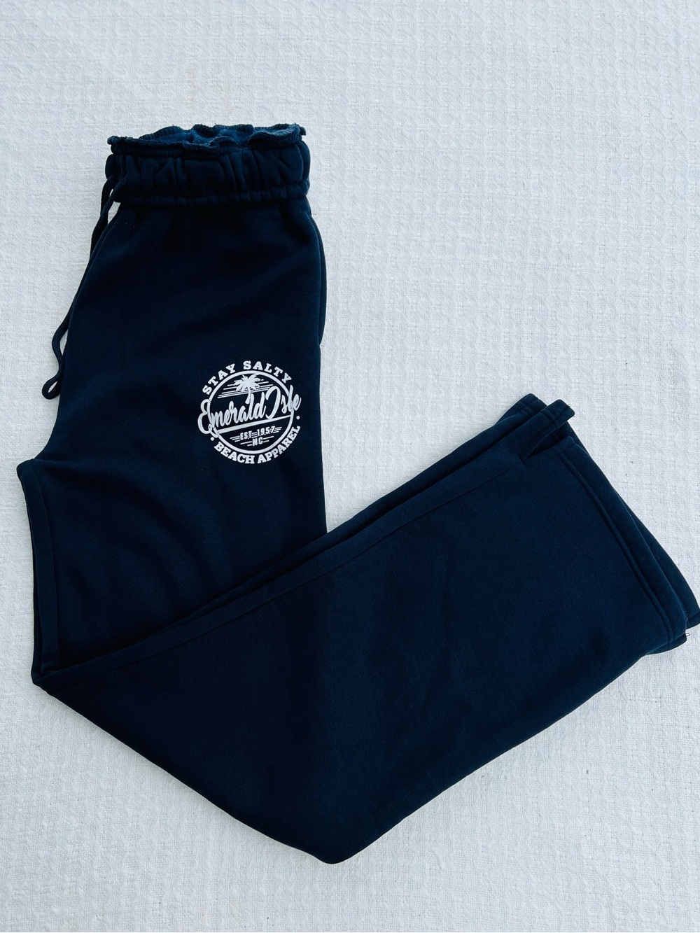 OCEAN DRIVE WIDE LEG SWEATPANTS EMERALD ISLE